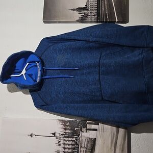 Adidas Men's Size Large Climawarm Team Issue Blue Hoodie Sweatshirt